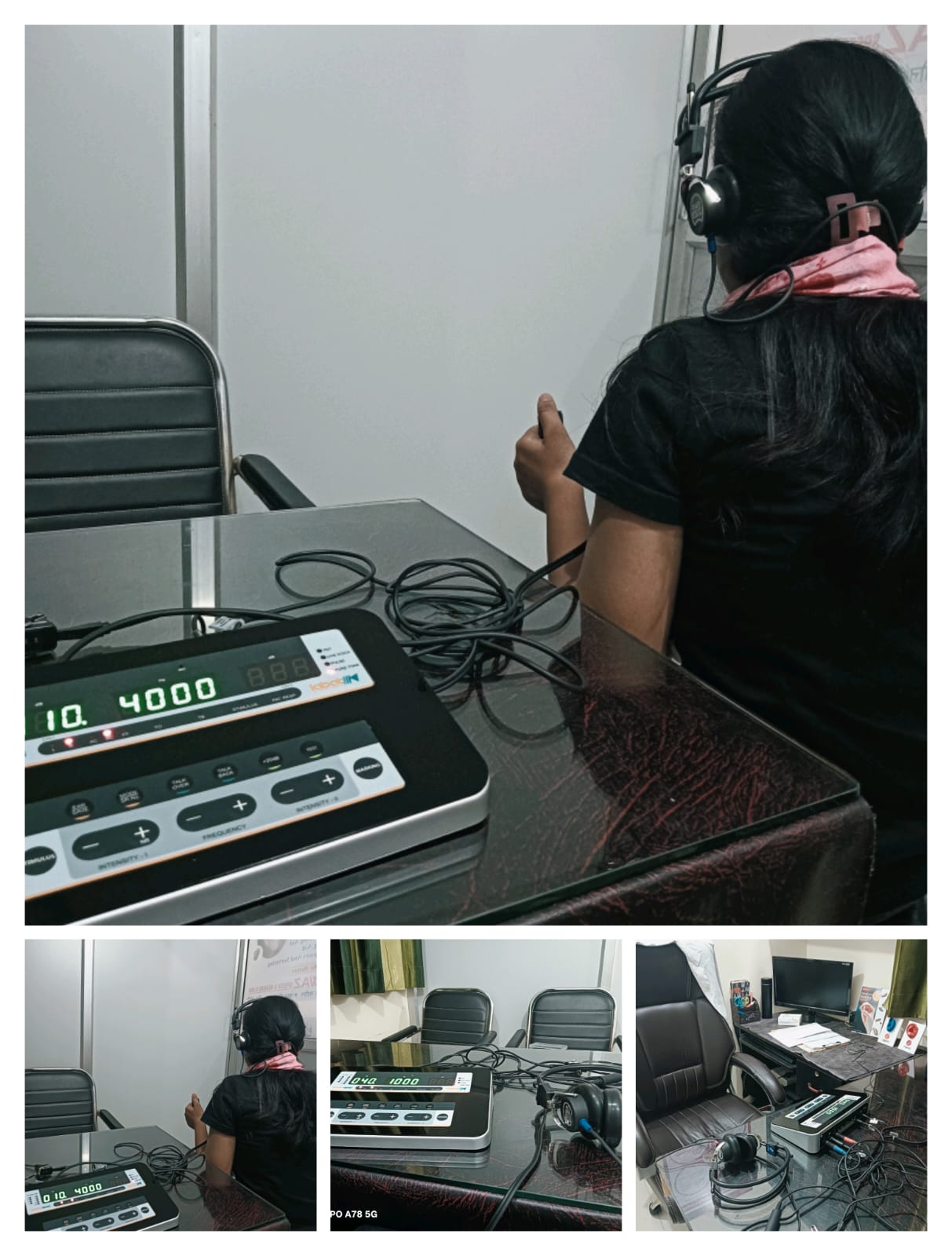 Audiometry Test - Hearing Test that measures an Individual ability to hear different Sound , Pitch and volume.
